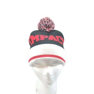 Capamerica Impact Beanie- Black/Red- Winter Snow Ski Hat Made in USA